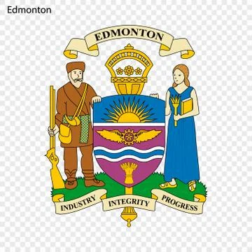 Emblem of Edmonton Stockillustratie