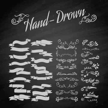 Emblem elements Stock Illustration