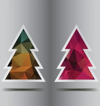 Emblem furtree Stock Illustration