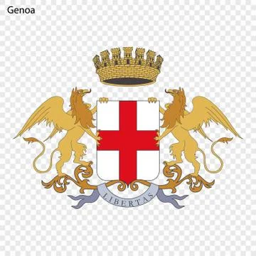 Emblem of Genoa Ilustração Stock