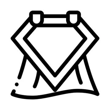 Emblem Hero Symbol Icon Vector Outline Illustration Stock-Illustration