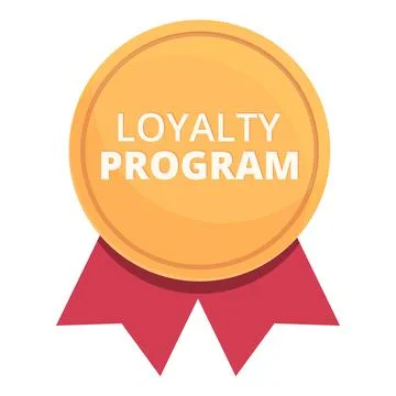 Emblem loyalty program icon cartoon vector. Customer card Stock-Illustration