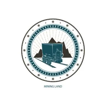Emblem of the Mining Industry Stock-Illustration