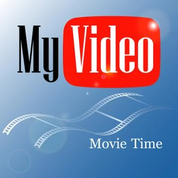 Emblem my video Stock Illustration