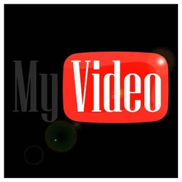 Emblem my video Stock Illustration