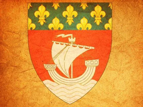 Emblem of paris Stock Illustration