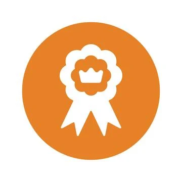 Emblem reputation icon. Stock Illustration