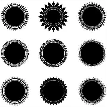 Emblem Seals Stock Illustration