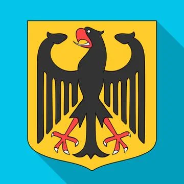 Emblem, single icon in flat style.Emblem, vector symbol stock illustration web. Stock Illustration