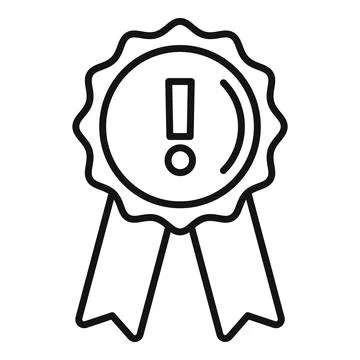 Emblem solution icon outline vector. People problem Stock Illustration