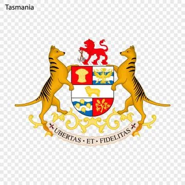 Emblem state of Australia. Ilustração Stock