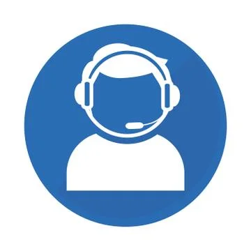 Emblem technical support assistant icon イラスト素材