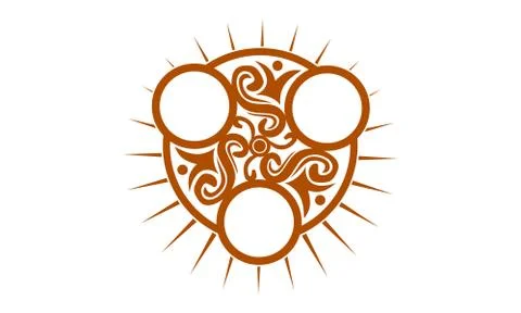 Emblem Template Blank Stock-Illustration