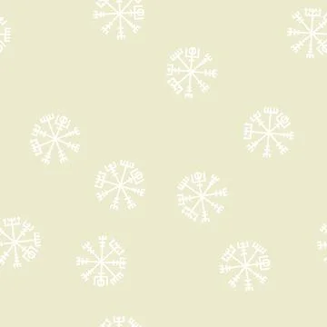 Emblem viking line seamless pattern Stock Illustration