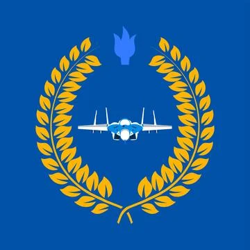 Emblem War Plane Fighter Stock Illustration