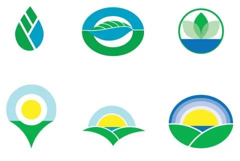 Emblems and logotypes Stock-Illustration