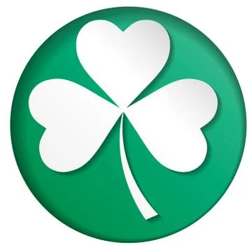 Emblems leaf clover. Irish shamrock leaves for Happy St. Patrick s Day. EPS 10. Stock Illustration