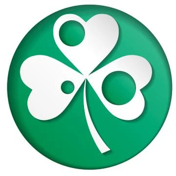 Emblems leaf clover. Irish shamrock leaves for Happy St. Patrick s Day. EPS 1 Stock Illustration