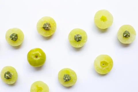 Emblica on a white background. Stock Photos