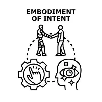 Embodiment of intent for human robot collaboration and innovation Stock Illustration
