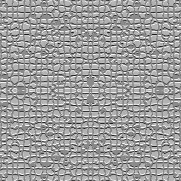 Embossed 3d vector seamless pattern. Ornamental grunge gray background. Geome Illustrazione stock