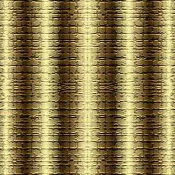 Embossed 3d vector seamless pattern. Ornamental grunge gold background. Geome Illustrazione stock