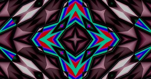 Embossed Abstract Geometric Structure Symmetric Pattern Background 3D 스톡 일러스트