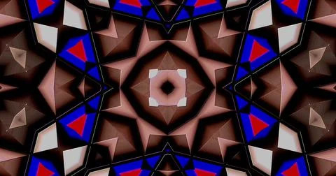 Embossed Abstract Geometric Structure Symmetric Pattern Background 3D 스톡 일러스트