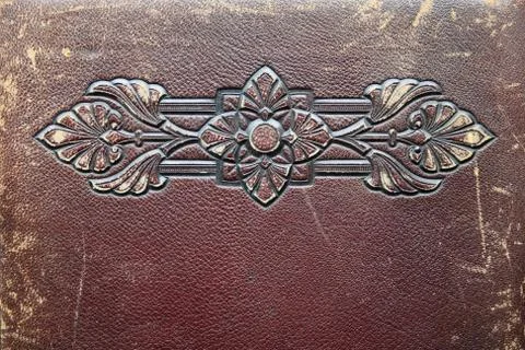Embossed antique leather Stock Photos
