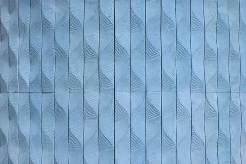 Embossed blue wall, background Stock Photos