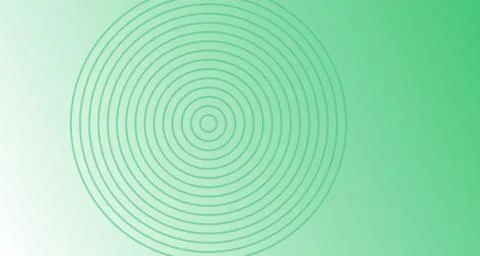 Embossed concentric ring relief pattern against solid green background Stock Illustration