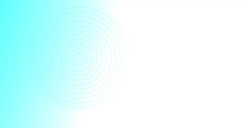 Embossed concentric rings glowing in summer tones Stock Illustration