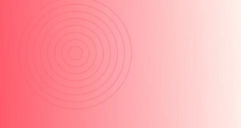 Embossed concentric rings on gradient pink background Stock Illustration