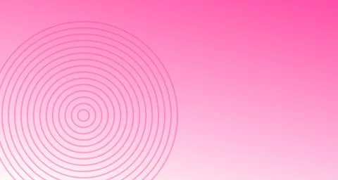 Embossed concentric rings on pink gradient background Stock Illustration