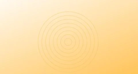 Embossed concentric rings in warm yellow and orange tones Stock Illustration