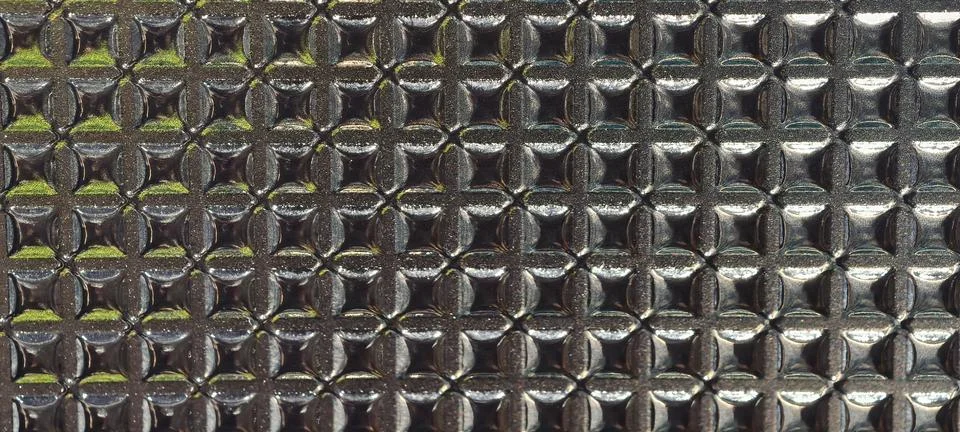 Embossed Cross‑Pattern Glass Stock Photos