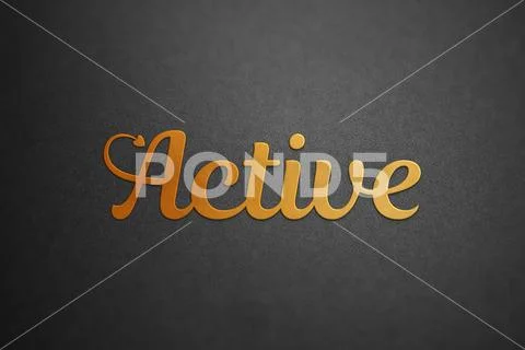 Embossed Gold Logo Mockup PSD Template