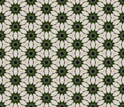 Embossed Kaleidoscope Pattern 스톡 일러스트