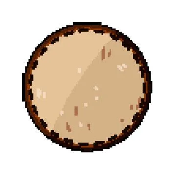 Embossed leather patch pixel art vector illustration 스톡 일러스트