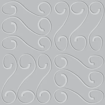 Embossed pattern on seamless gray vector background 스톡 일러스트