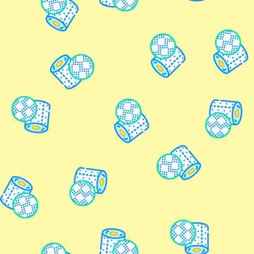 Embossed pattern toilet paper vector seamless pattern Stock Illustration