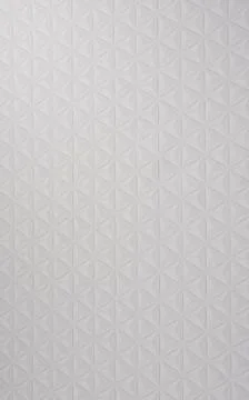 Embossed Triangle Patterns on White Textured Surface Foto stock