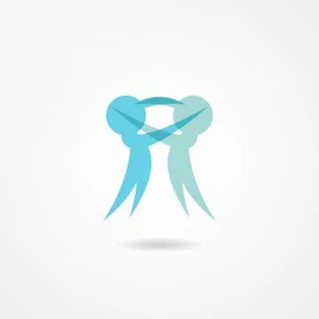 Embrace icon Stock Illustration