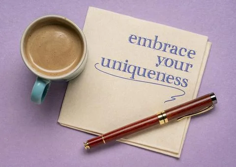 Embrace your uniqueness Stock Photos