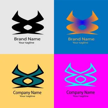 The Embrace/Intertwined/Dynamic Balance/Converging Forces/Endless Rhythm logo Illustrazione stock