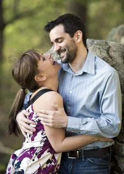 Embracing Couple Stock Photos