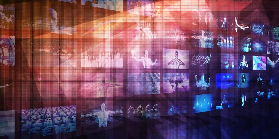 Embracing New Technology Stock Illustration