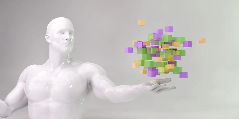Embracing New Technology Stock Illustration