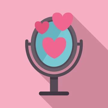 Embracing self acceptance and recognizing inner beauty Stock Illustration