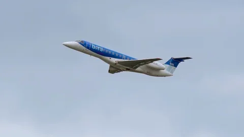 Embraer of Flybmi takes off Stock Footage 111755155